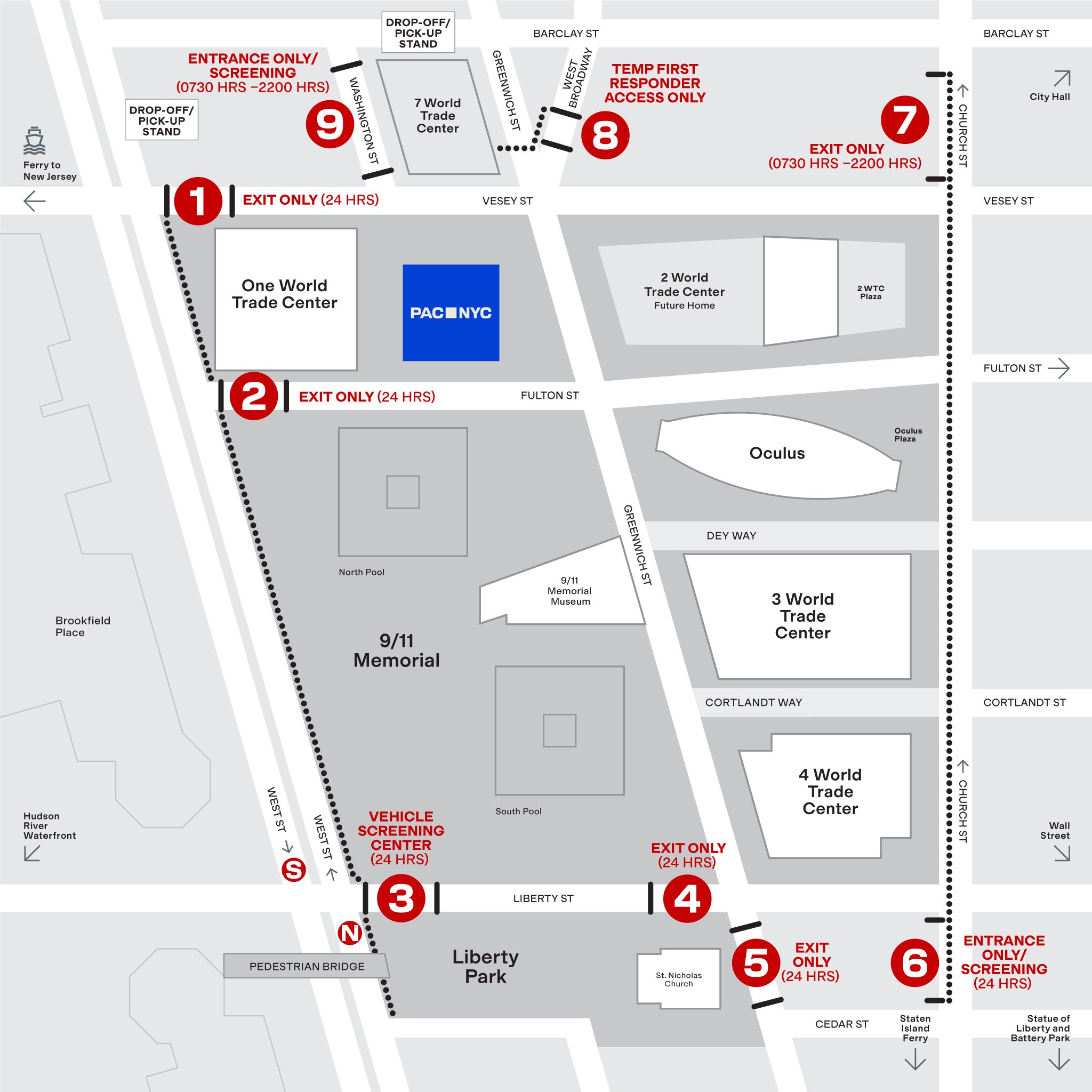 Ppac Map Accessibility | Perelman Performing Arts Center